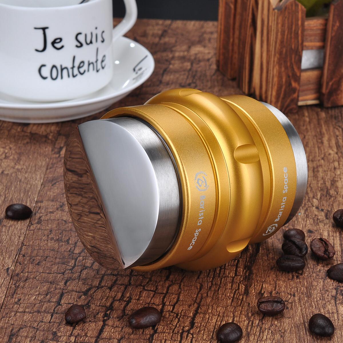 Barista Space 2 in 1 Tamper & Distributer Golden 58mm اداة كبس وتوزيع البن