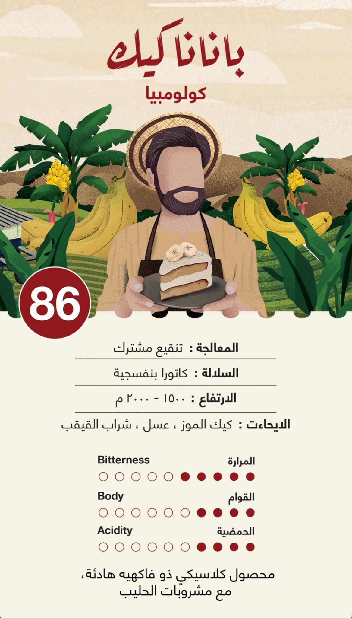 Jebla Colombia Banana Cake 250g | بن كولومبيا