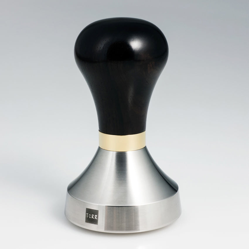 TORR TOYS GOLDFINGER Tamper 58.55mm Sharp Edge CONVEX with 5mm Gold Washer اداة كبس البن