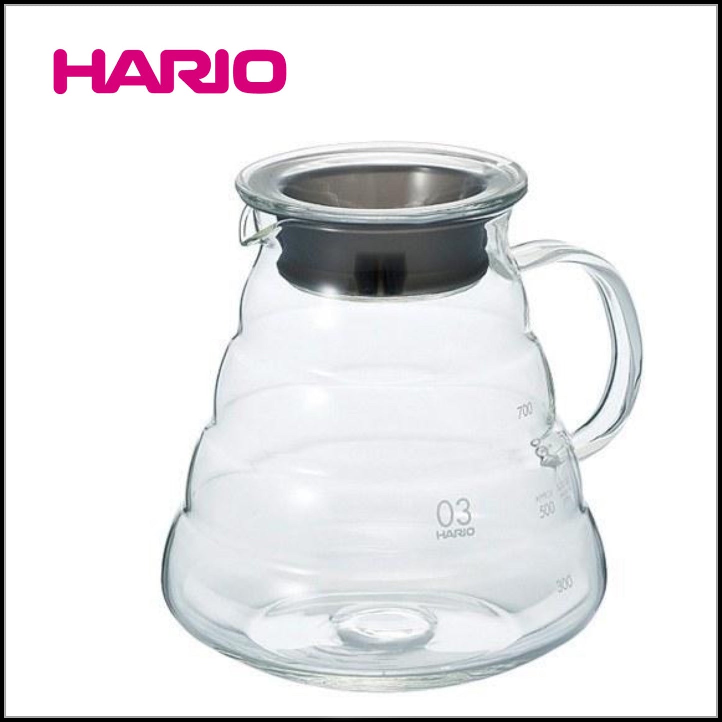 Hario V60 Range Glass Server 800ml اناء تحضير قهوة زجاجي