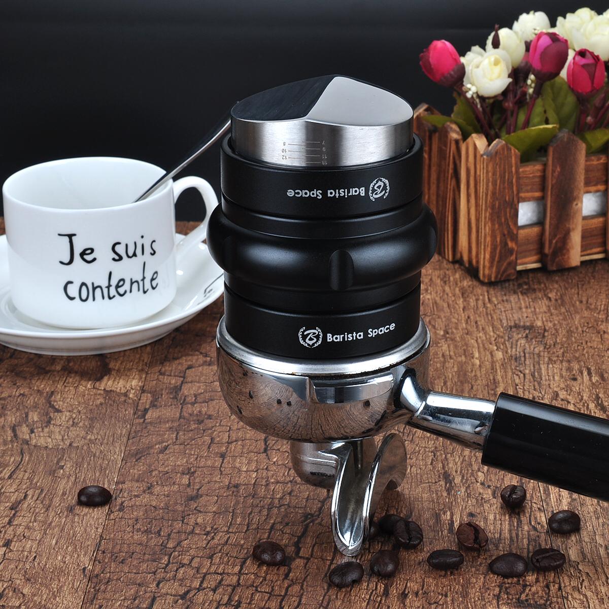 Barista Space 2 in 1 Tamper & Distributer Black 58mm اداة كبس وتوزيع البن