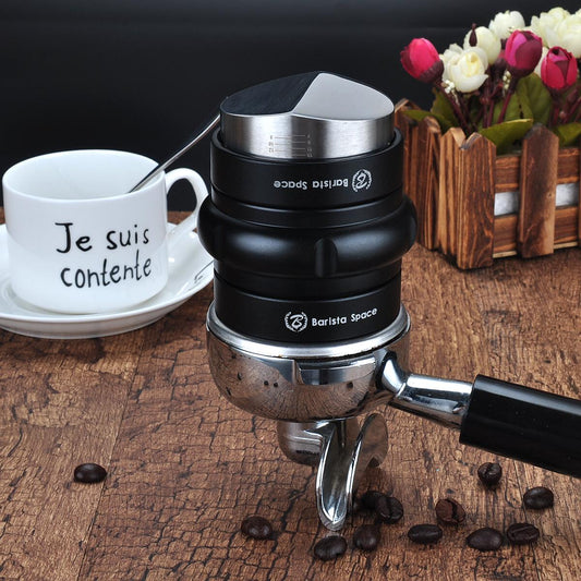 Barista Space 2 in 1 Tamper & Distributer Black 58mm اداة كبس وتوزيع البن