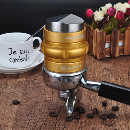 Barista Space 2 in 1 Tamper & Distributer Golden 58mm اداة كبس وتوزيع البن