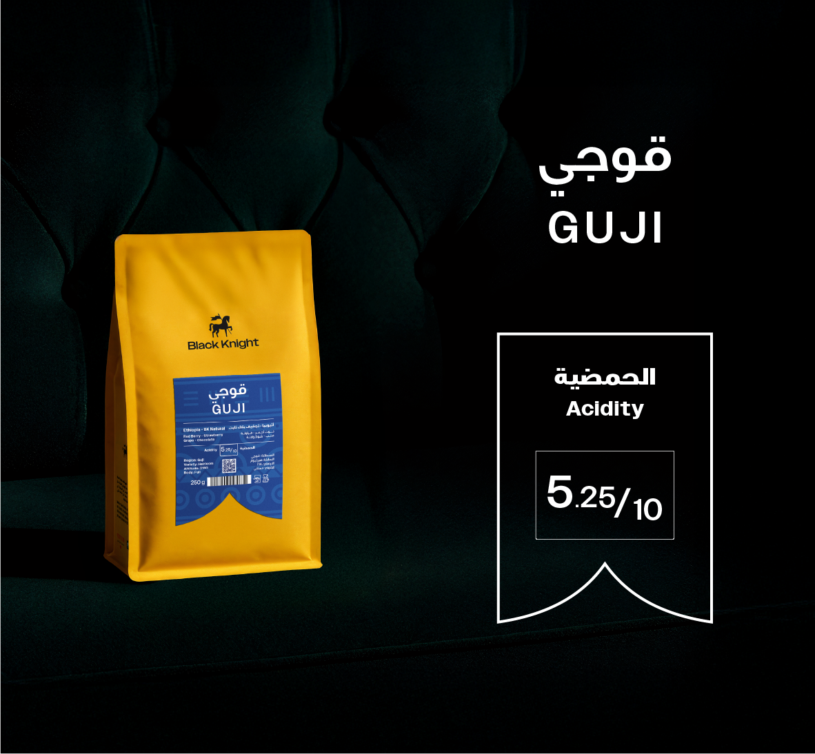 Black Knight Ethiopia GUJI 250g | بن إثيوبيا غوجي