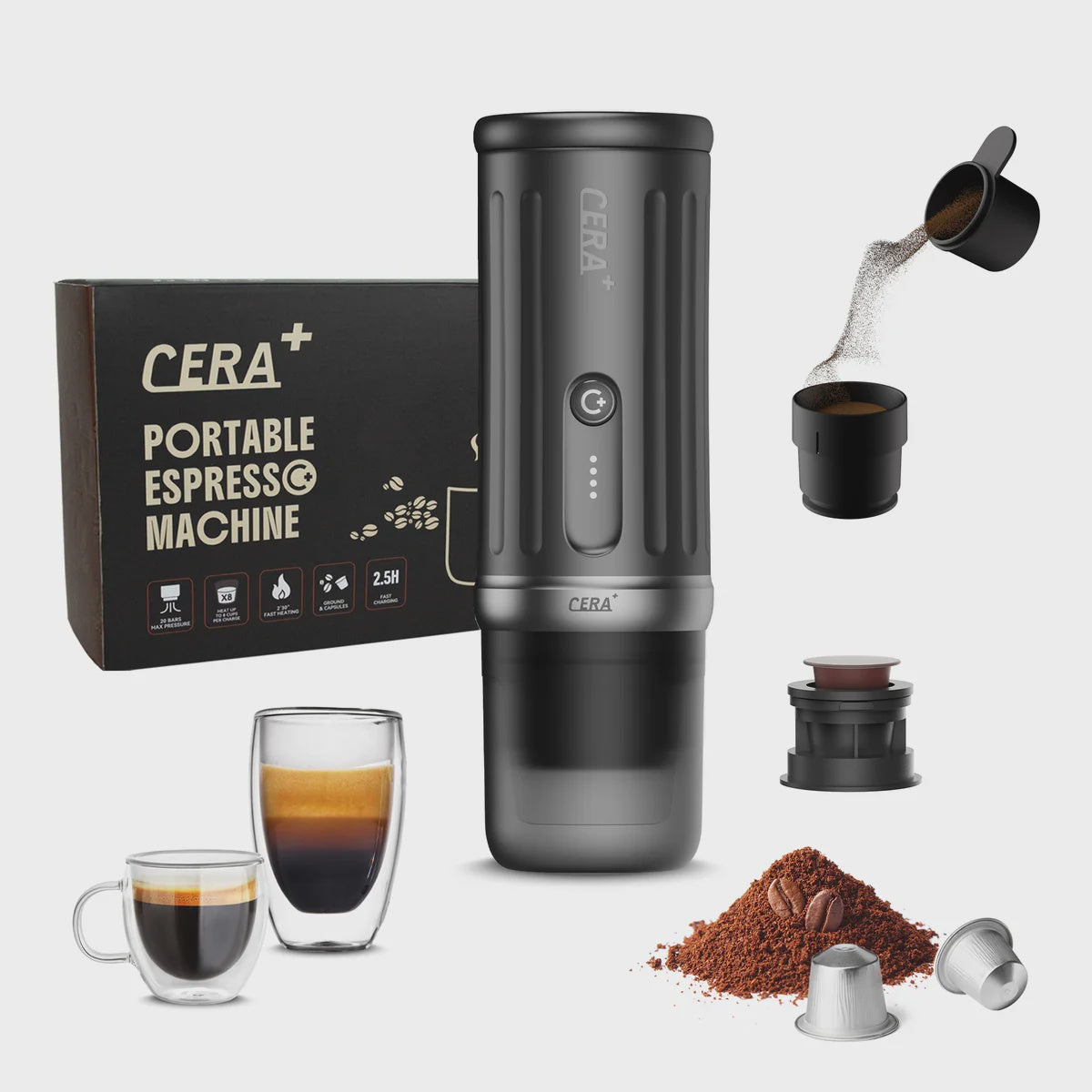 Cera+ Portable Espresso Machine Max 58 mm | ماكينة إسبرسو