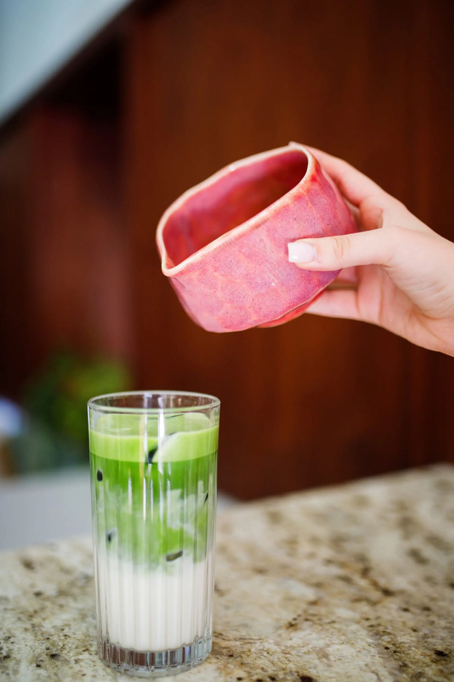 Moya Matcha Bowl Matchawan - BOTAN with Spout وعاء خفق الماتشا