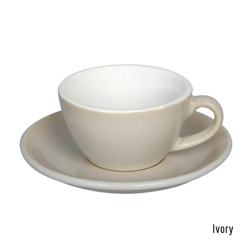 Loveramics Egg Flat White Cup & Saucer 150ml كوب وصحن