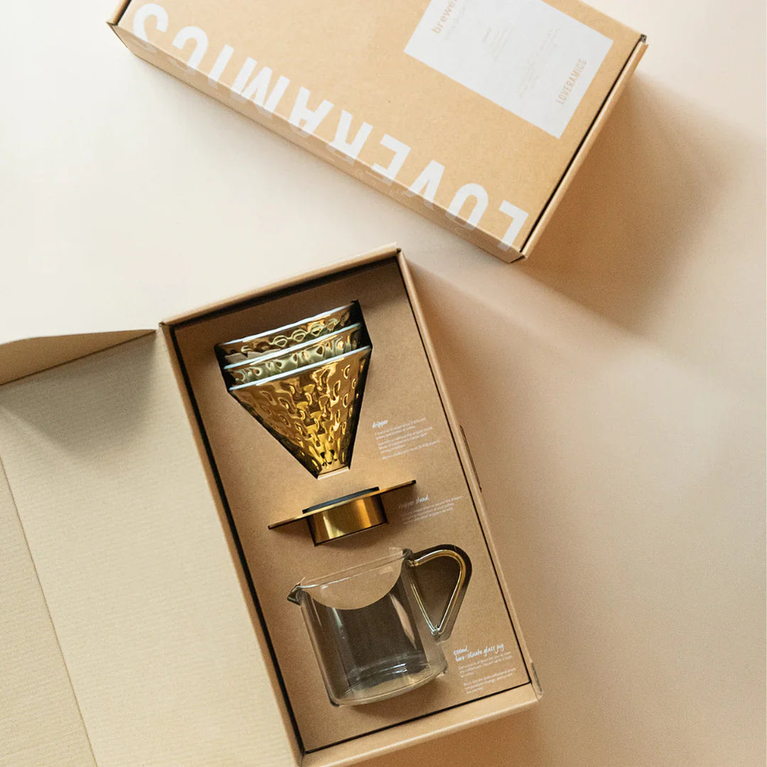 Loveramics Dripper Set (Special Edition) - Golden طقم قمع تقطير