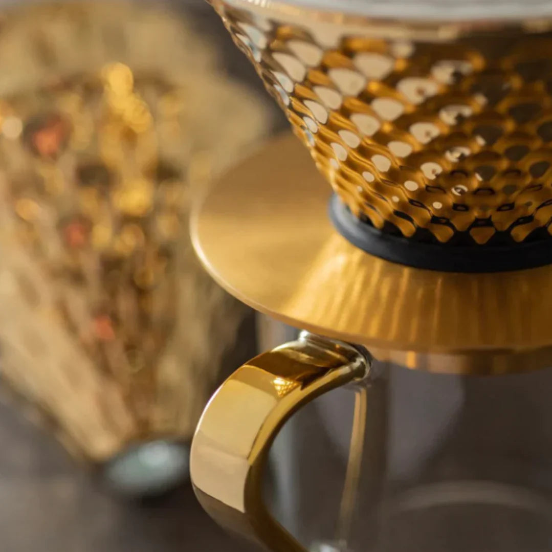 Loveramics Dripper Set (Special Edition) - Golden طقم قمع تقطير