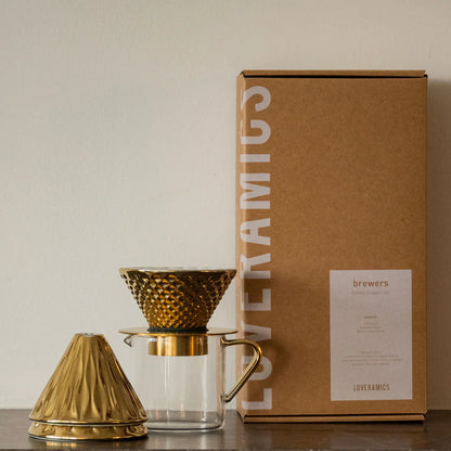 Loveramics Dripper Set (Special Edition) - Golden طقم قمع تقطير