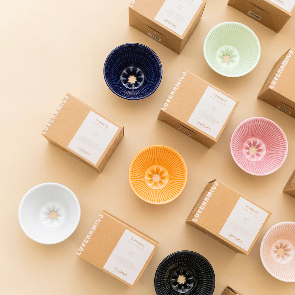 Loveramics Flatbed Ceramic Dripper قمع تقطير