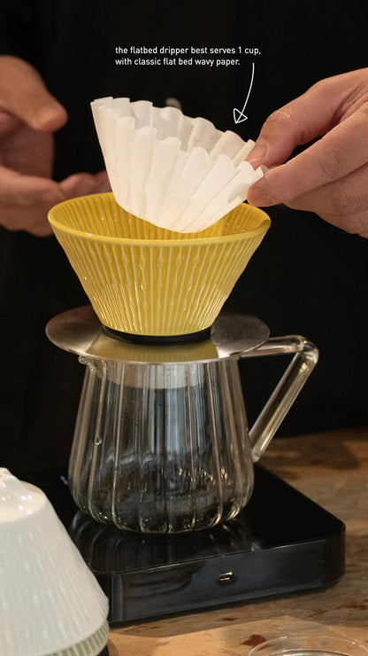 Loveramics Flatbed Ceramic Dripper قمع تقطير