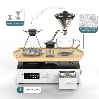 Barisieur Coffee & Tea Maker - White مكينة صنع القهوة والشاي