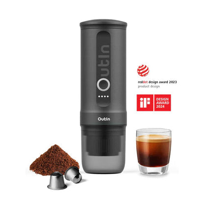Outin Nano Portable Electric Espresso Machine - Space Grey
