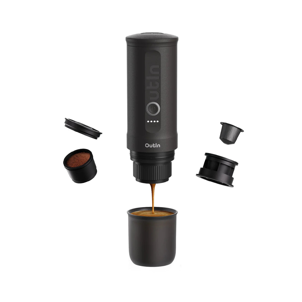 Outin Nano Portable Electric Espresso Machine - Space Grey