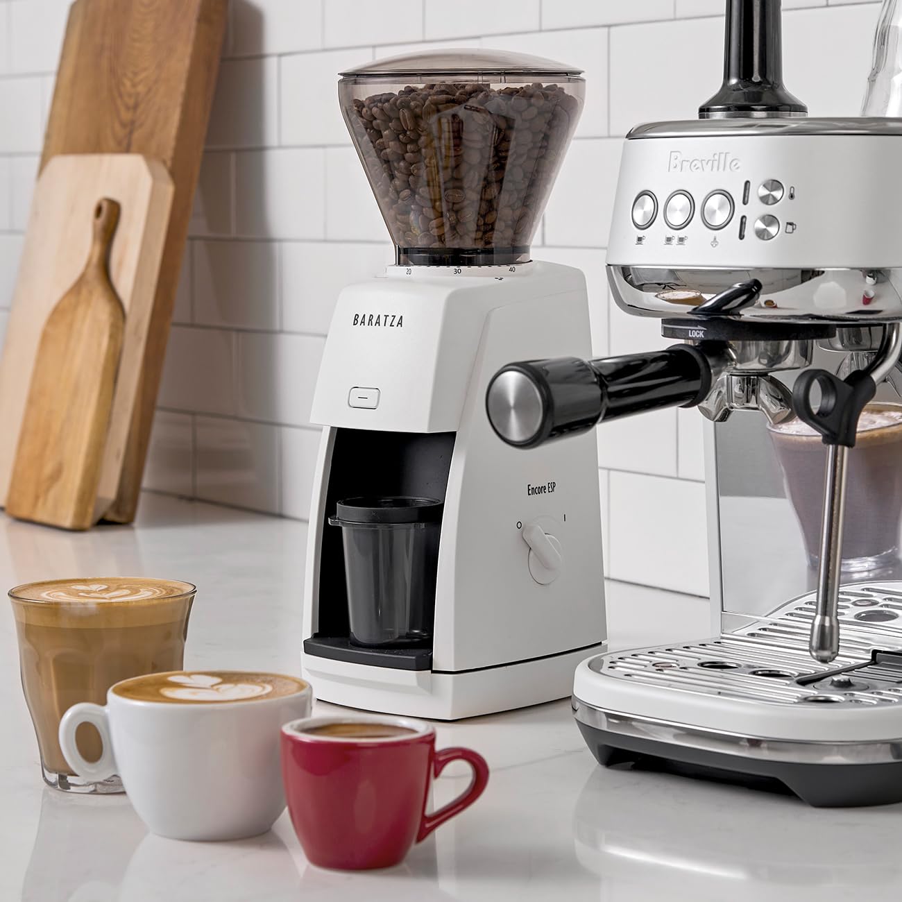 Baratza Encore ESP Coffee Grinder - White مطحنة براتزا