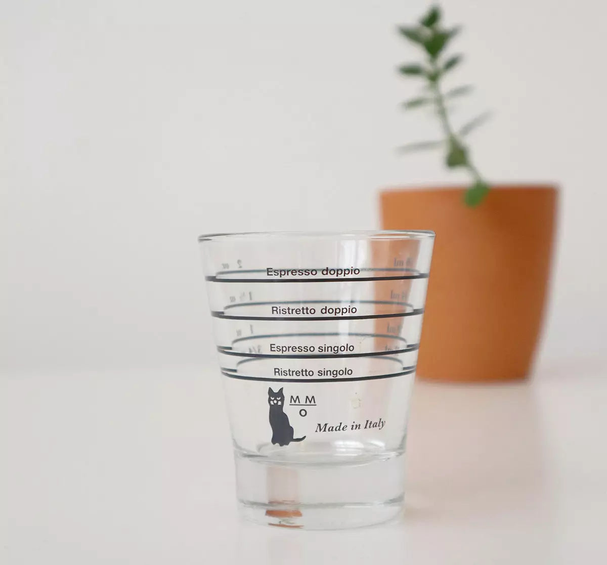 Motta Barista Graduated Espresso Glass كأس استخلاص