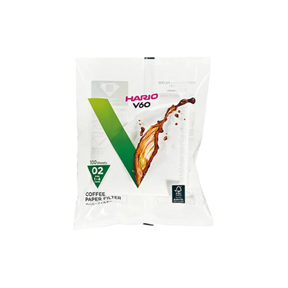 Hario V60 Paper Filters 02 - 100 pcs فلتر ورقي