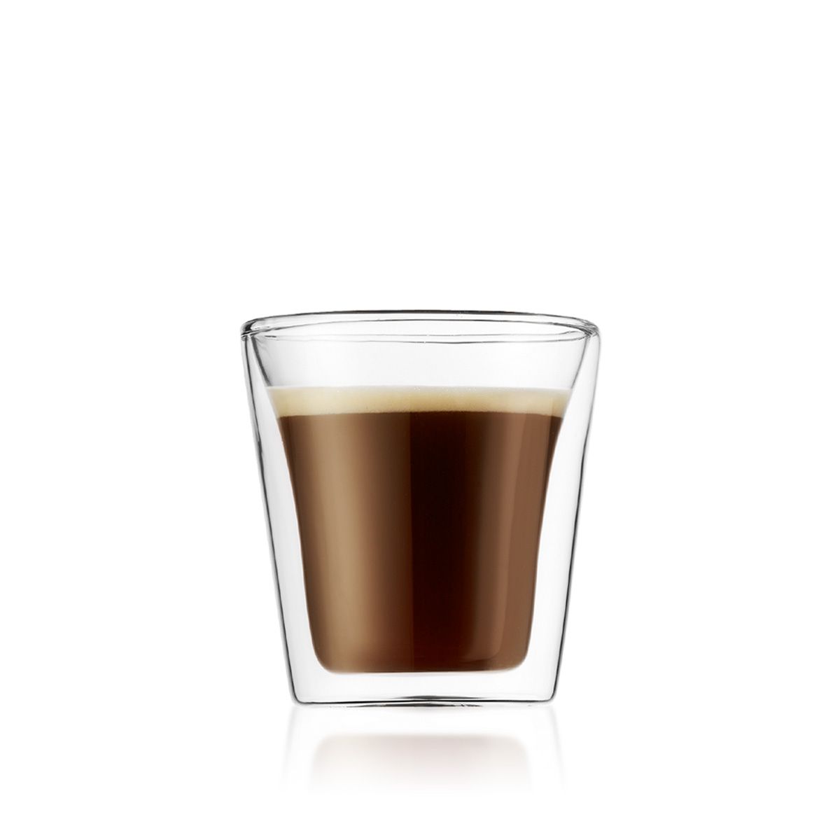 Bodum CANTEEN 2 pcs Glass, Double Wall, 100ml كأس- ٢حبه