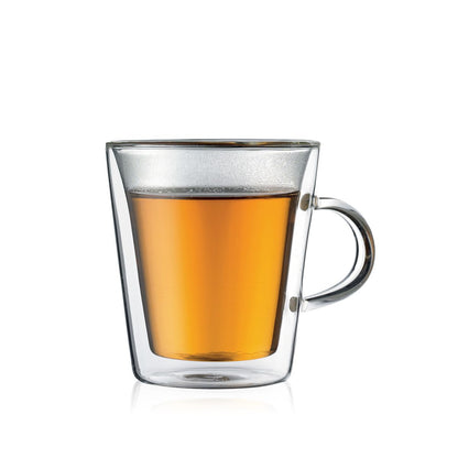 Bodum CANTEEN 2 pcs Cup with Handle, Double Wall, 200ml كوب- ٢حبه