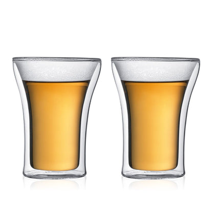 Bodum ASSAM 2 pcs Glass, Double Wall, 250ml كأس-٢حبه