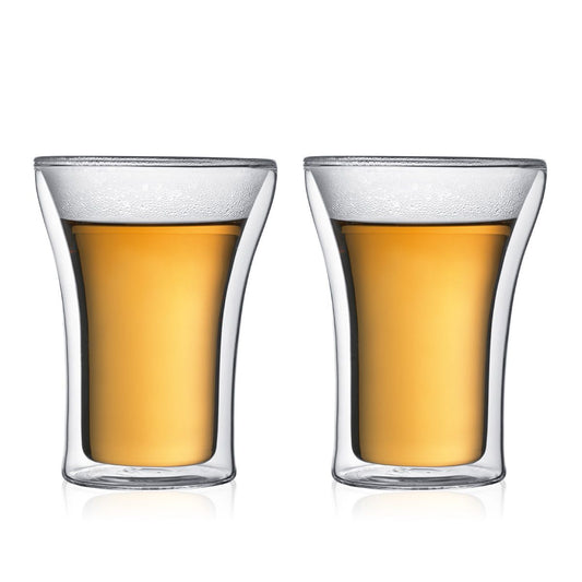 Bodum ASSAM 2 pcs Glass, Double Wall, 250ml كأس-٢حبه
