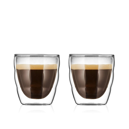 Bodum PILATUS 2 pcs Glass, Double Wall, 80ml كأس- ٢حبه