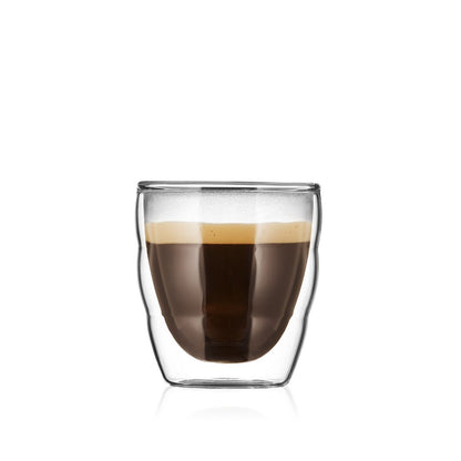 Bodum PILATUS 2 pcs Glass, Double Wall, 80ml كأس- ٢حبه