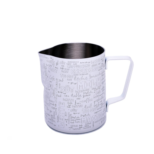 JoeFrex Milk Pitcher Powder Coated - Text ابريق تبخير الحليب