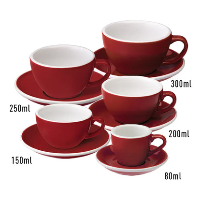 Loveramics Egg Cappuccino Cup & Saucer 200ml كوب وصحن