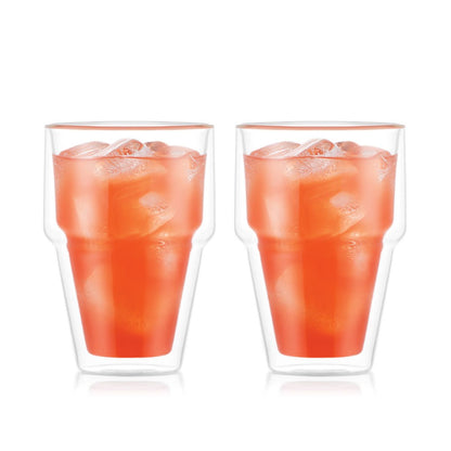 Bodum RIGI 2 pcs Glass, Double Wall, 350ml كأس- ٢حبه