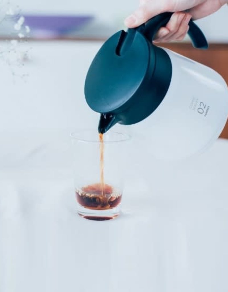 Hario V60 Insulated Stainless Steel Server 600ml - White ابريق حافظ للحرارة والبرودة