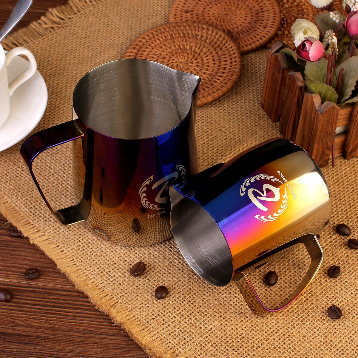 Barista Space Half Blue Pitcher ابريق تبخير الحليب