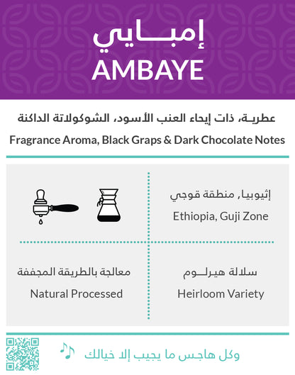 Kiffa Ethiopia AMBAYE 250g بن امبايا