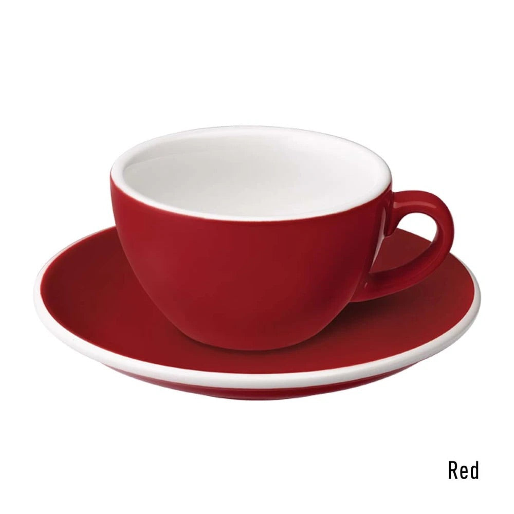 Loveramics Egg Flat White Cup & Saucer 150ml كوب وصحن
