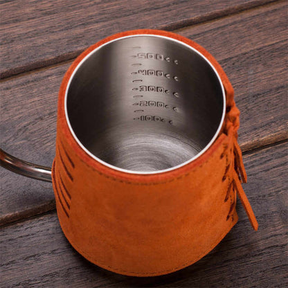 Hand-Free Kettle with Leather Wrapped 550ml غلاية ماء
