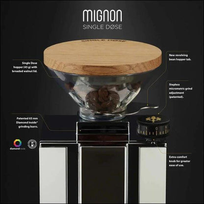 Eureka Mignon Single Dose Grinder Black مطحنة يوريكا
