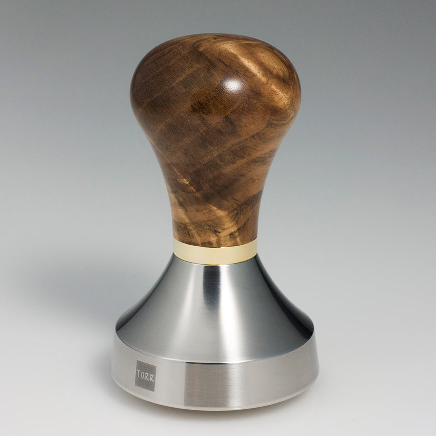 TORR TOYS GOLDFINGER Tamper 58.55mm Sharp Edge CONVEX with 5mm Gold Washer اداة كبس البن