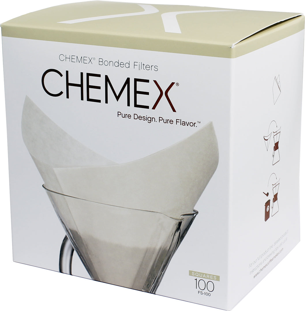 Chemex 6 Cups Bonded Square Filters 100 pcsفلتر ورقي