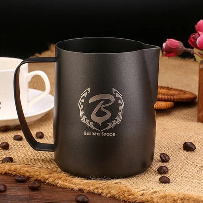 Barista Space Teflon Black Pitcher ابريق تبخير الحليب