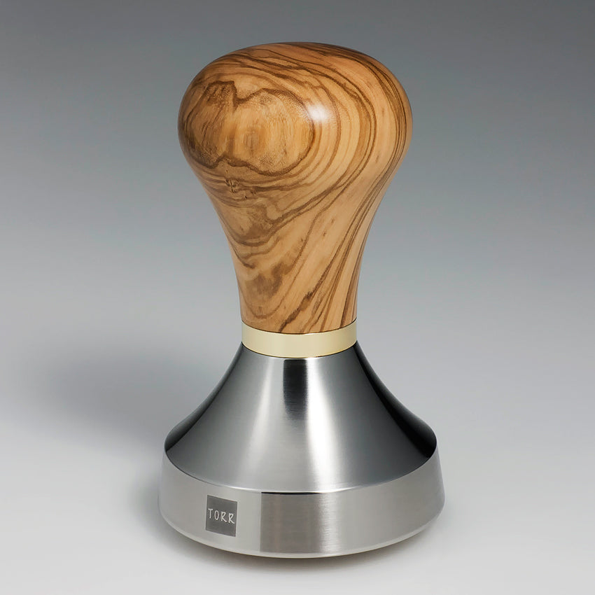 TORR TOYS GOLDFINGER Tamper 58.55mm Sharp Edge CONVEX with 5mm Gold Washer اداة كبس البن