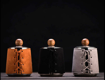 Hand-Free Kettle with Leather Wrapped 350ml غلاية ماء