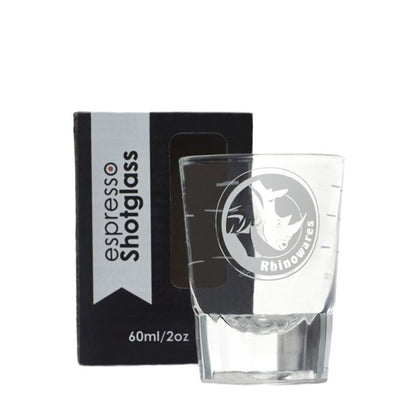 Rhino Round Shot Glass 2oz Lined كآس استخلاص الاسبريسو