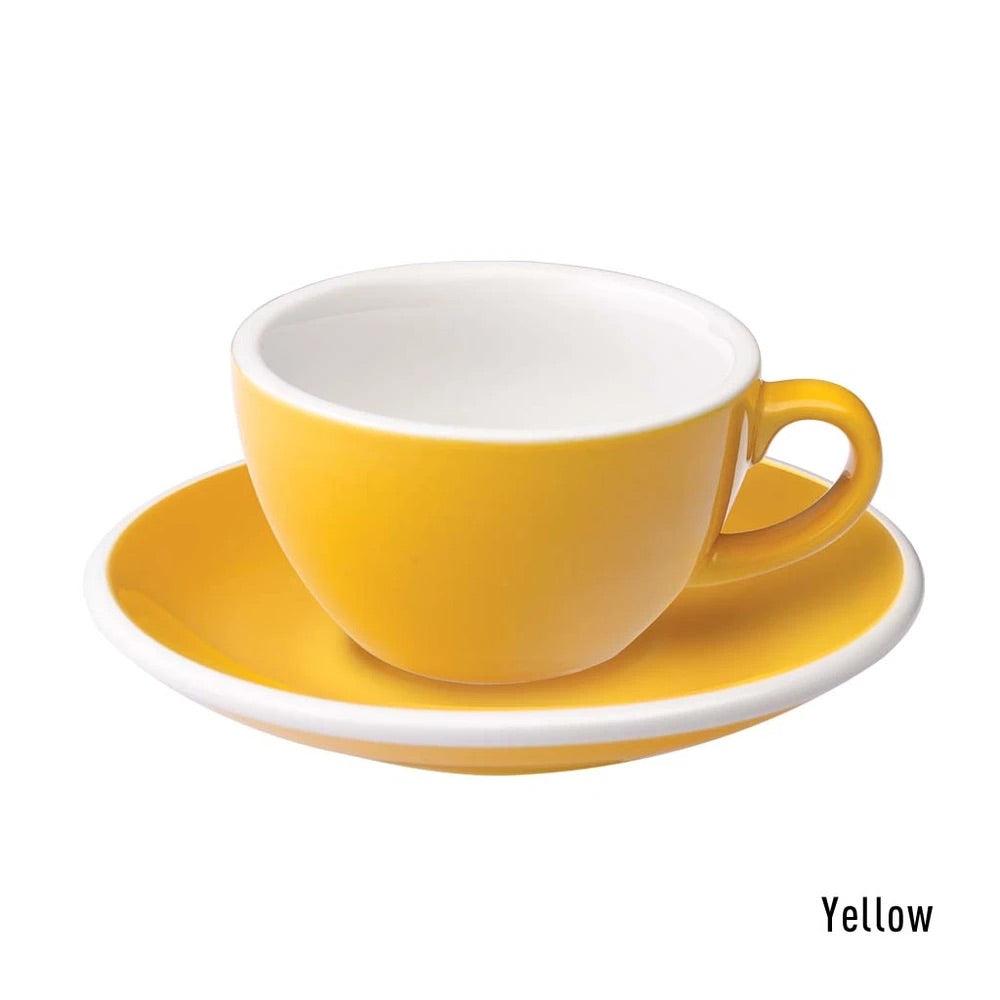 Loveramics Egg Flat White Cup & Saucer 150ml كوب وصحن