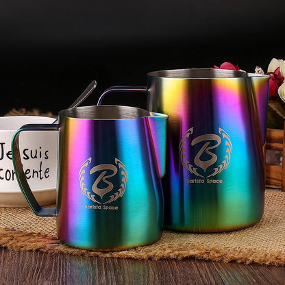 Barista Space Sandy Rainbow Pitcher ابريق تبخير الحليب