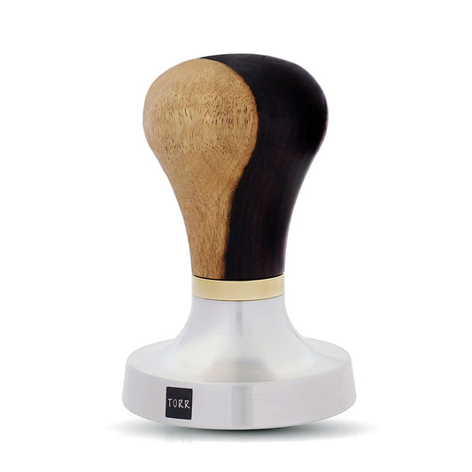 TORR TOYS Tamper 58.55mm Sharp Edge CONVEX with GOLDFINGER Handle اداة كبس البن