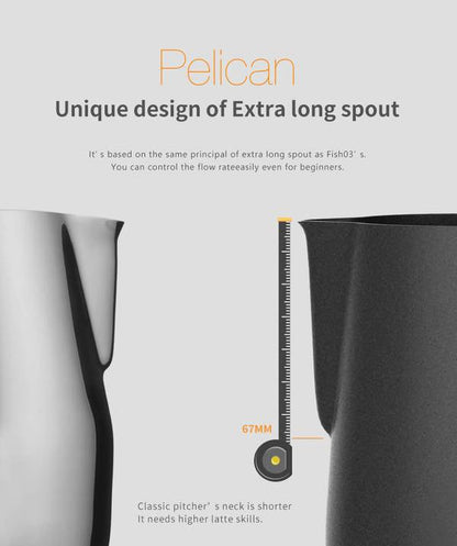 TimeMore Teflon Pelican Pitcher 600ml ابريق تبخير الحليب