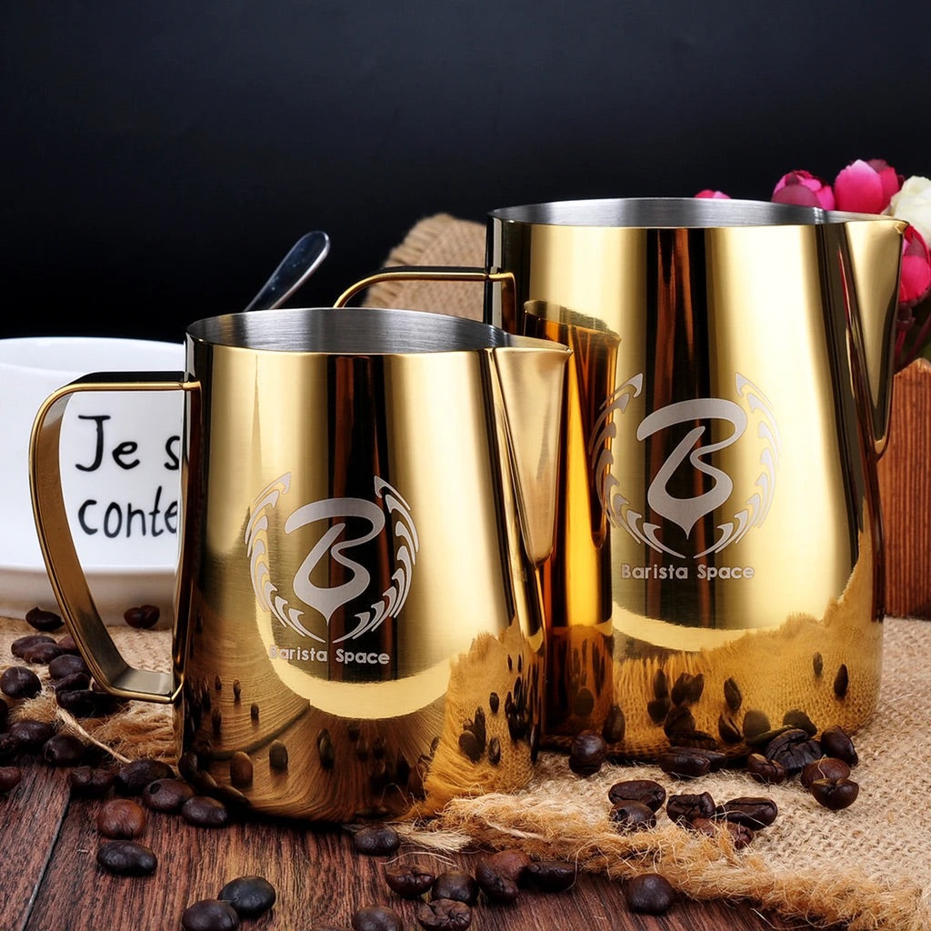 Barista Space Golden Pitcher ابريق تبخير الحليب