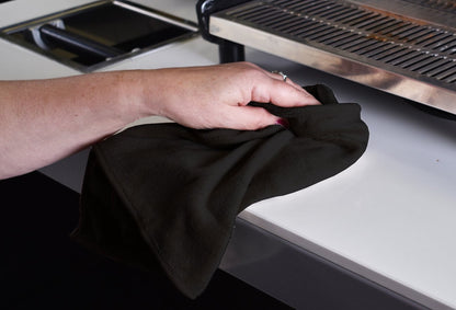 JoeFrex Barista Towel - Black Microfiber 40*40 cm منشفة مايكروفايبر