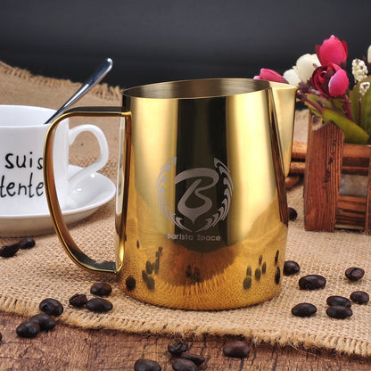 Barista Space Golden Streaming Pitcher 450ml ابريق تبخير الحليب